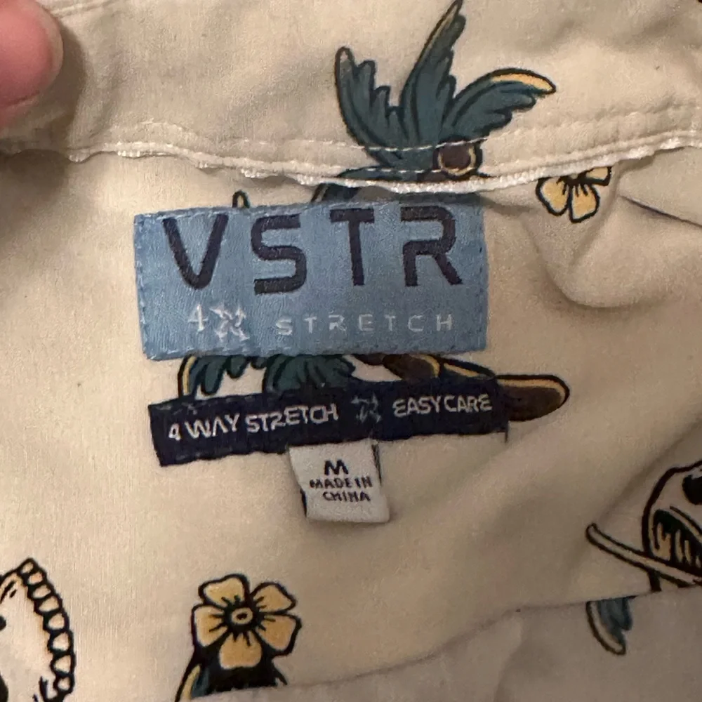 VSTR Skull and Palm Print Men's Shirt‎